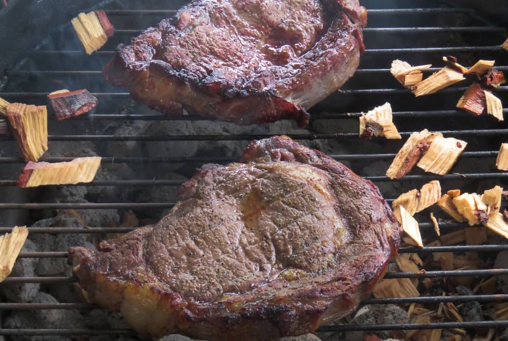 Add some chips of natural wood to give your food an enhanced flavor.