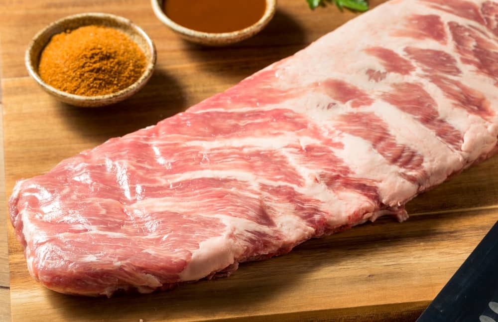 A subspecies of spareribs, St. Louis style ribs omit the rib tips and brisket flaps of spareribs - yielding slabs of a uniform shape